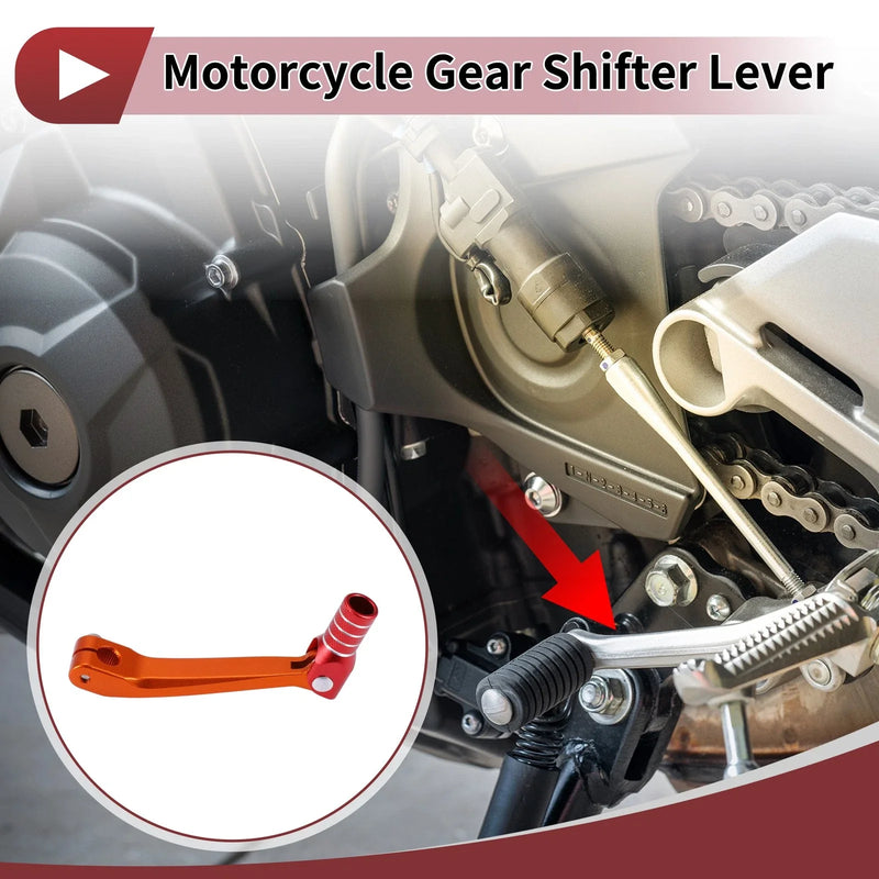 Honda CRF150F 2003-2017 - Orange Red Silver Tone Shifter Lever