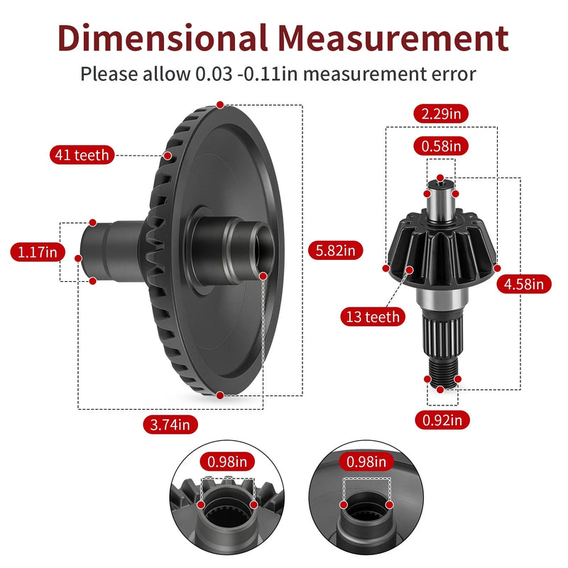 Honda Foreman Rubicon Rear Differential Gear Ring & Pinion (2015–2019)