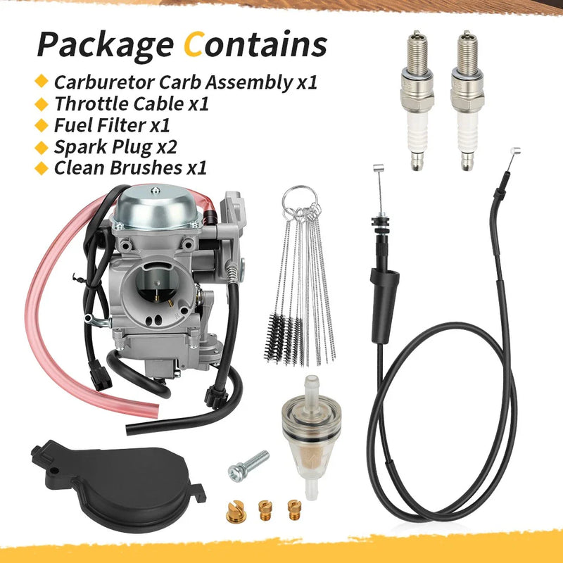 Arctic Cat 366 400 4x4 Auto TBX TRV FIS Carburetor & Throttle Cable