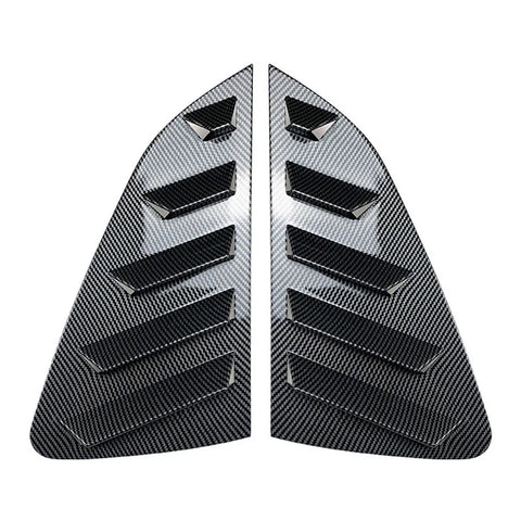 VW Polo MK6 Rear Side Window Louver Vent Trim Covers 2 x (2018-Present)
