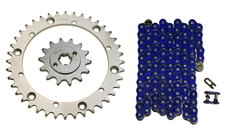 Yamaha Blaster 200 Blue 520x94 Drive Chain & 14/40 Sprockets (1988–2006)