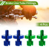 Bike 4 x M8 Aluminum Clutch Cable Adjuster Screw Blue Green