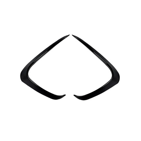 Volkswagen Up 2 x Gloss Black Front Bumper Side Air Vent Trim (2011-2015)