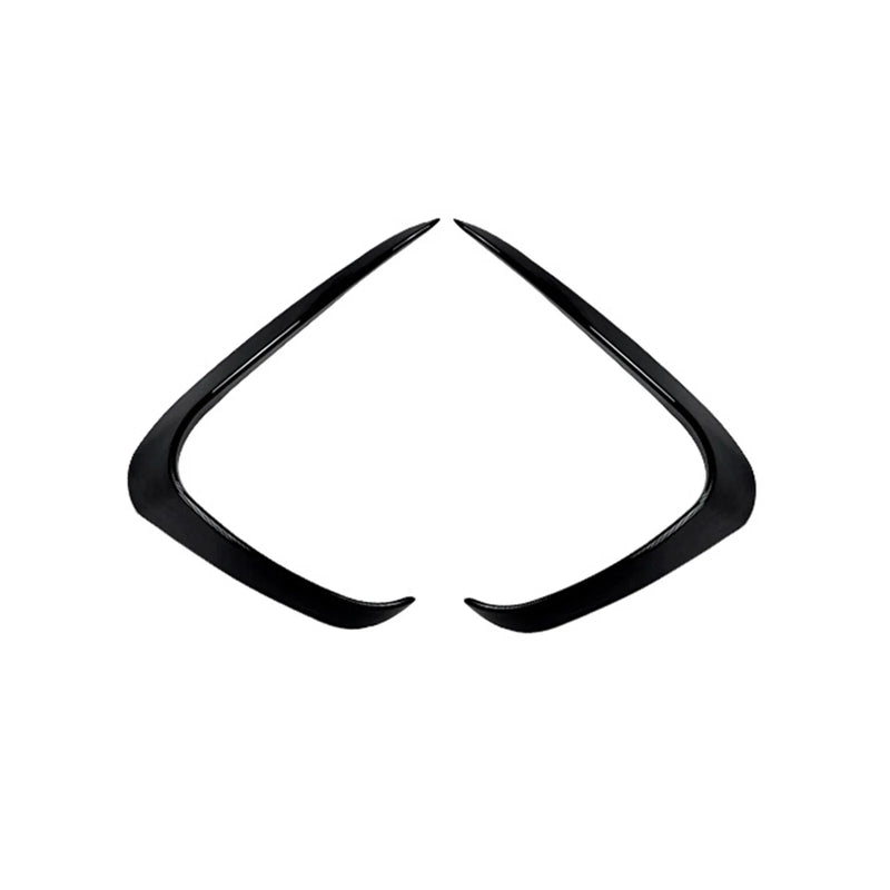 Volkswagen Up 2 x Gloss Black Front Bumper Side Air Vent Trim (2011-2015)