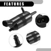 Chevrolet C1500 Rear Windshield Washer Pump Black (1991-1999)