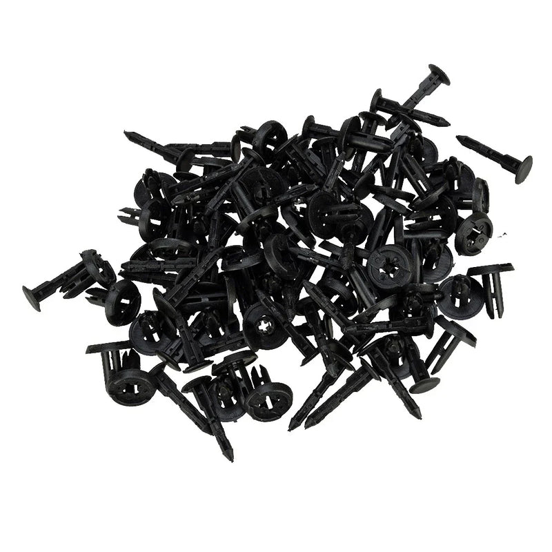 Universal Vehicles 100 x 6mm Bumper Bonnet Trim Clips