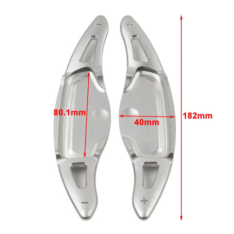 Kia Stinger CK K8 (2018 - Present) Silver Steering Wheel Shift Paddle Trim