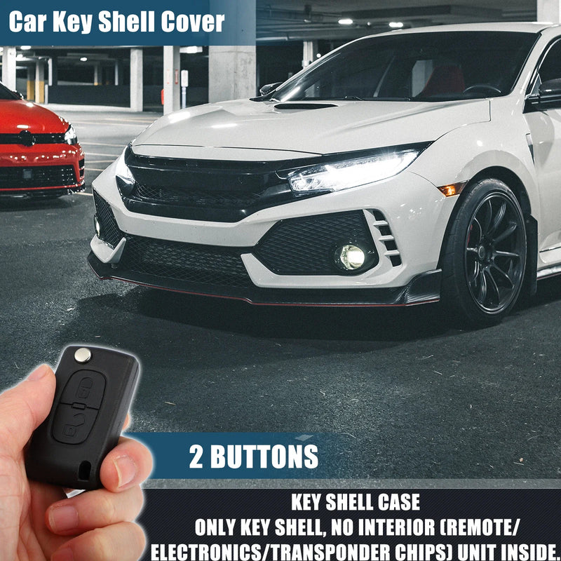 Citroen Peugeot Button Keyless Entry Remote Key Shell