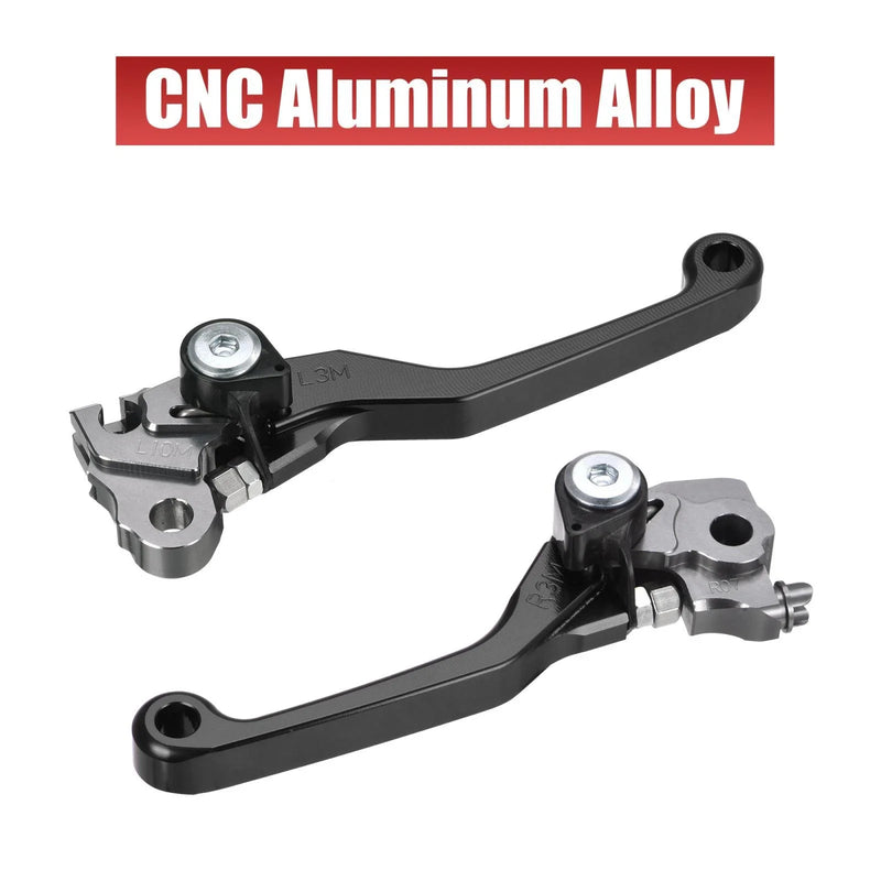 Honda CRF250R CRF450R (2007-2020) Black Motorcycle Brake Clutch Levers 2 x