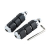 Harley Softail Dyna Chrome Anti Vibration Rubber Footpeg Pegs