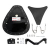 Harley Sportster XL883 XL1200 Black Solo Rider Driver Seat (2004-2006)