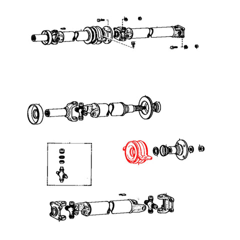 Toyota Hilux LN40 RN40 RN41 1979-1983 Drive Shaft Center Support Bearing