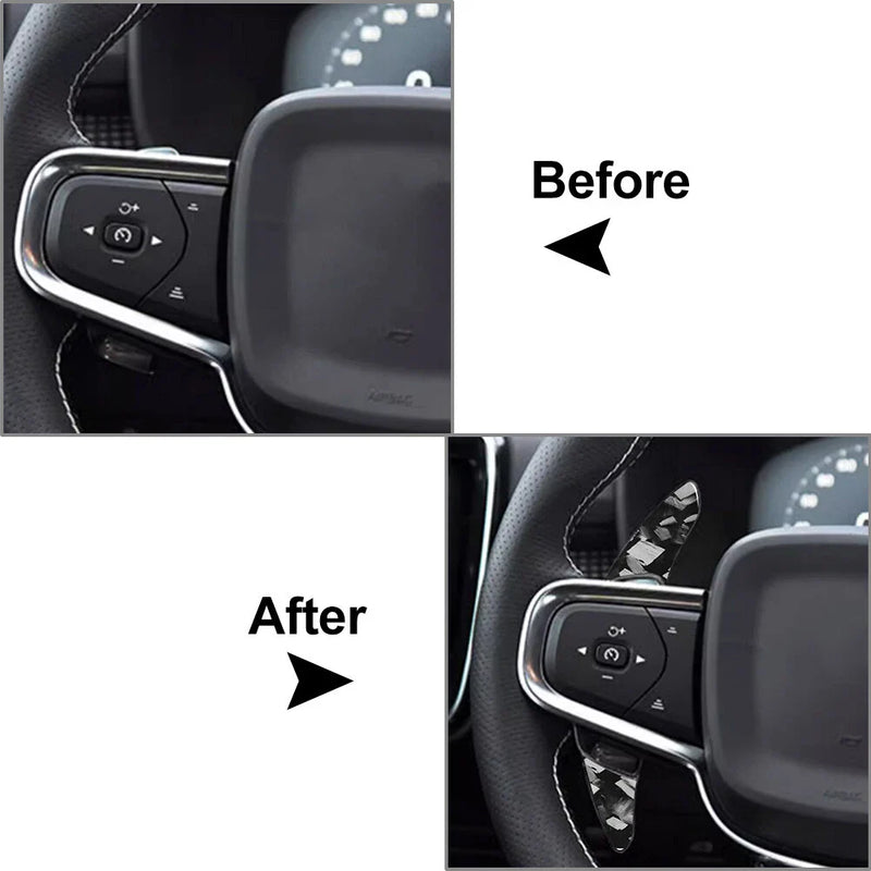 Volvo XC40 ABS Steering Wheel Shifter Paddle Extensions (2019-2023)
