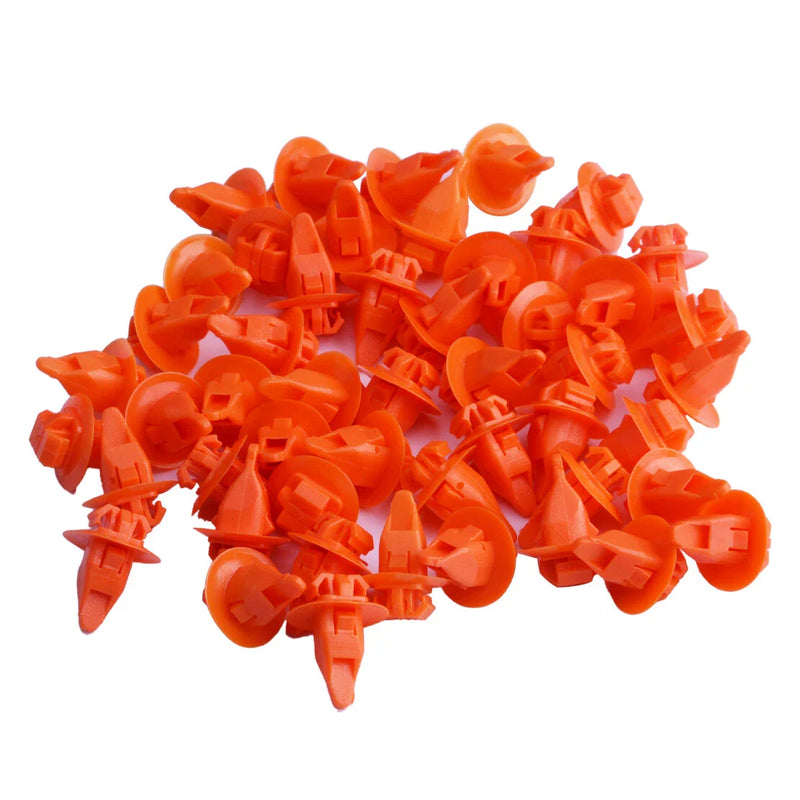 Toyota 50 x Orange Fender Wheel Flare Clips