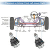 Ford Expedition, F150, Mazda B2500 Front Lower Ball Joints (2000-2006)