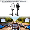M10 Motorcycle Rear View Mirrors / 1 set / Mirrors Black Iron Plastic