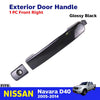 Outer Door Handle Glossy Black Rear Right Fits Nissan Navara D40 UTE 2005-14 D06