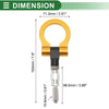 Ford Focus (1998-2025) Gold Tone Tow Hook 15.6mm Aluminum Alloy