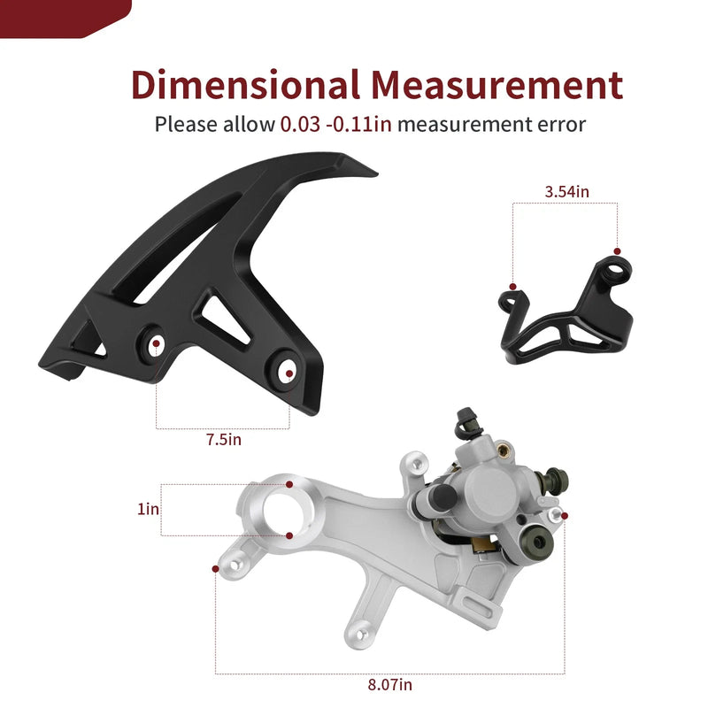 Honda CR125R CR250R CRF250 CRF450 Rear Brake Caliper Guard (1992–2009)