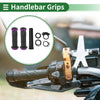Motorcycle Grips / 7/8" 22mm / Handlebar Grips Purple Line Pattern