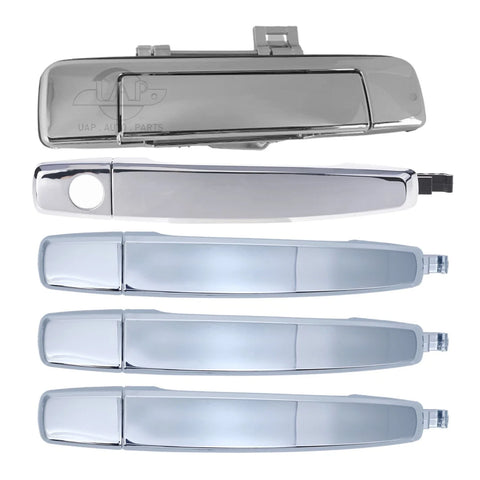 Holden Colorado Chrome Door Handles + Tailgate W/o Keyhole 5pcs (2012–2016)