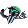 Xiaomi OnePlus Phone 150W USB Car Charger Adapter Fast Charge 3in1