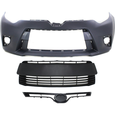 Bumper Cover Kit For 2014-2016 Toyota Corolla Front