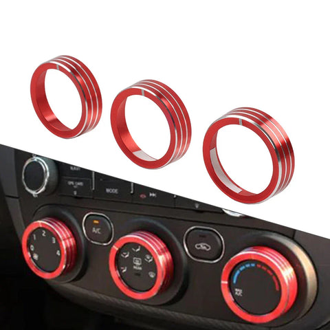 Kia Cerato K3 Forte Red Center Console AC Switch Control Knob Ring (2017-2018)
