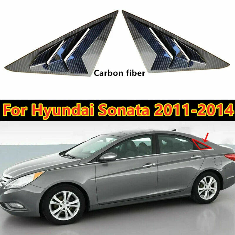 Hyundai Sonata 2 x Carbon Fiber Window Louver Cover (2011–2014)