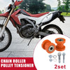 Motorcycle Mini Bike Orange 8mm 10mm Chain Roller Pulley Tensioners