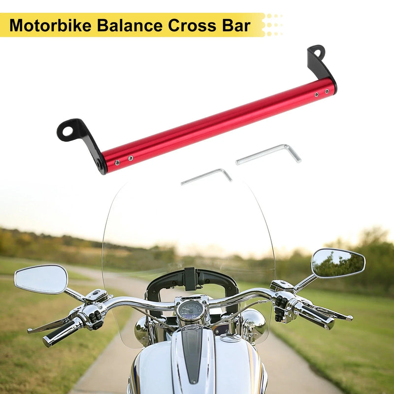 Motorcycle Balance Cross Bar Handlebars 0.41in Hole Diameter Red