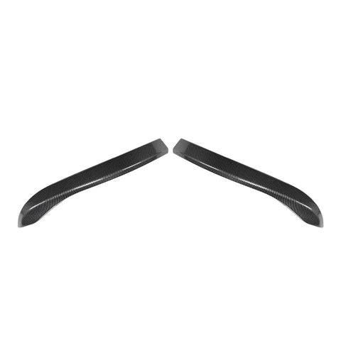 VW Golf 8 MK8 Carbon Look Front Bumper Side Air Vent Trim (2020-2024)