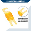 Car Motorcycle - Gold Tone Orange 5 x Mini ANL 40A Fuses