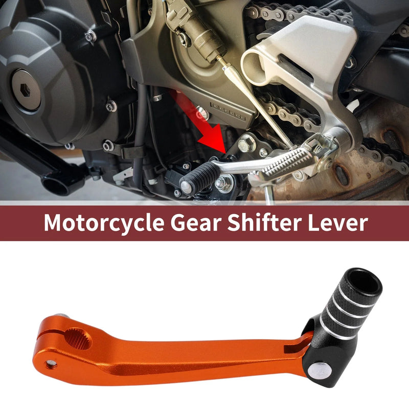 Honda CRF150F Orange Black Silver Tone Shifter Lever (2003–2017)
