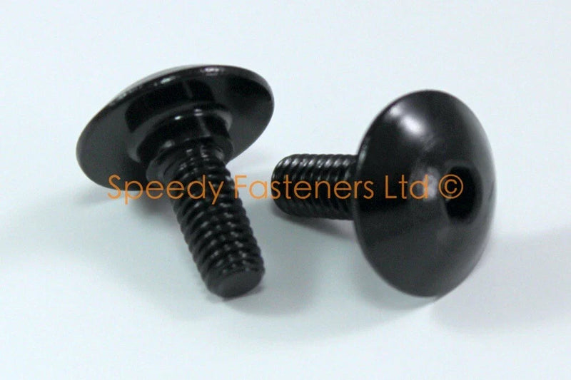 Suzuki Black Aluminum Fairing Bolts / 2 x m5 m6 / Shoulder Bolts