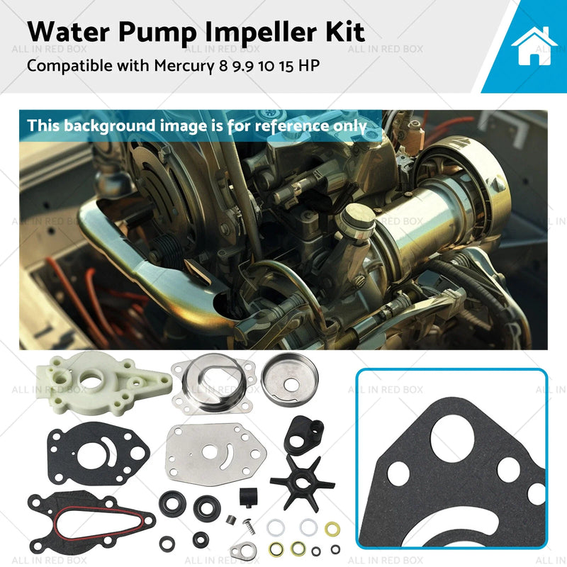 Mercury 8-15 HP Outboards Water Pump Impeller Kit