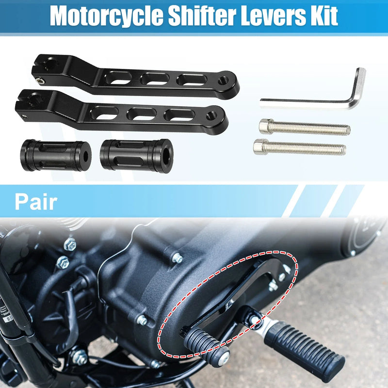 Harley Davidson Black Heel Toe Gear Shift Lever Kit
