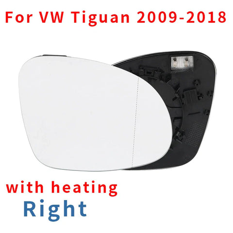 VW Tiguan Right Rear View Mirror Housing Wing Glass Heat Lens (2009–2018)
