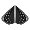 BMW X6 E71 E72 2 x Gloss Black Rear Side Window Louvers (2008-2014)