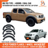 Nissan Navara D40 Narrow Body 4DR Dual Cab Black Fender Flare Arch