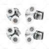 Various Models 4 x Zinc Alloy Shower Door Rollers Twin 23mm