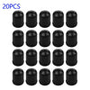 20 x Car Tyre Valve Black Bike Tyre Plastic Cap Dome Shape Dust Valve