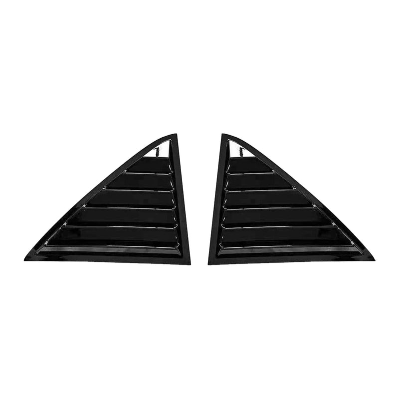 Chrysler 300 Real Window Louver Shutter Cover Gloss Black (2011–2023)