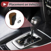 Honda Accord 2008-2012 Black Brown Leather Car Gear Shift Knob Cover