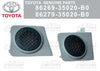 TOYOTA FJ CRUISER 2 x D-Pillar Rear Speaker Grille Covers (11–14)