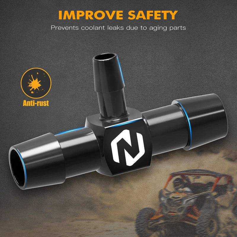 Can-Am Maverick X3 R & MAX R Coolant Hose T Fitting Connector (2017-2021)