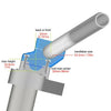 BMW S1000R Chrome Handlebar Extension (2014-2023)
