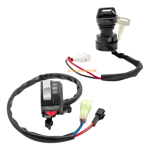 Yamaha Wolverine 350 YFM350 Start/Stop Switch with Headlight & Ignition Key Switch
