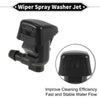 Jeep Cherokee 2 x Front Windshield Washer Nozzles (2014-2019)