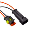 2 x Set Electrical Cable 2 Pin Connector Plug